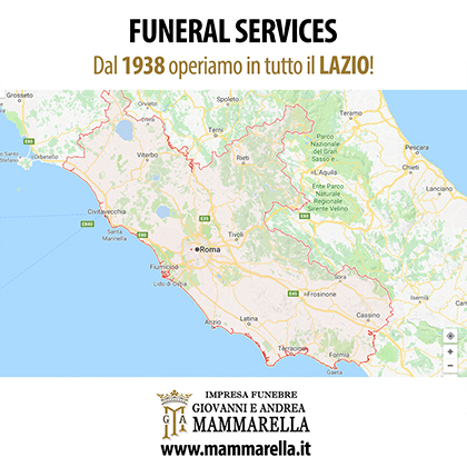 Servizi funebri per tutto il Lazio. Siamo garanzia di qualità e convenienza.