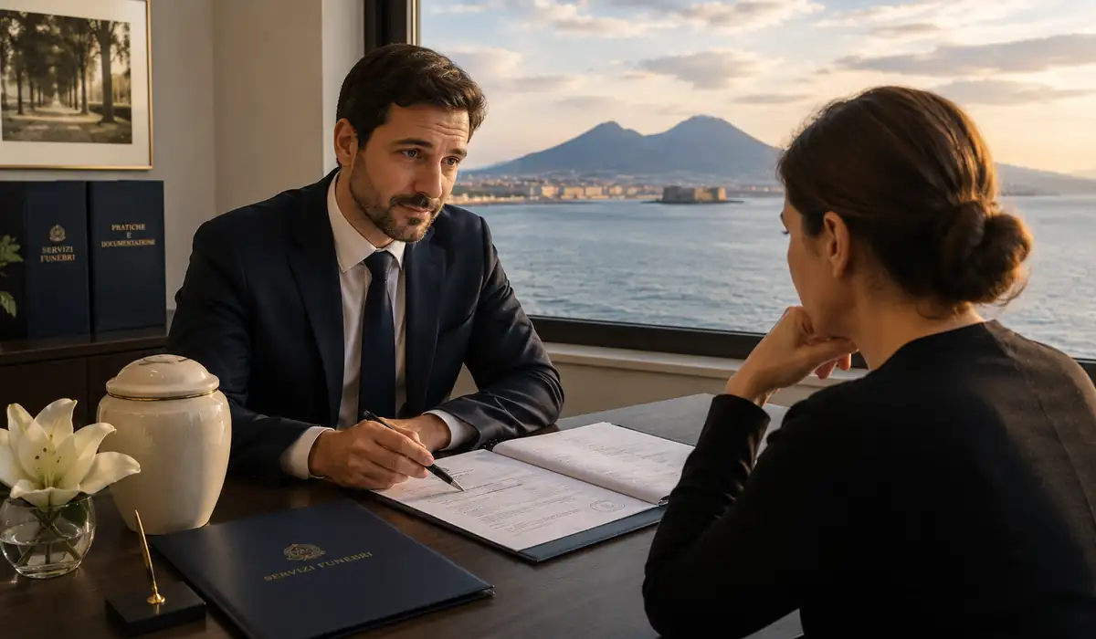 Preparazione della dispersione delle ceneri in mare